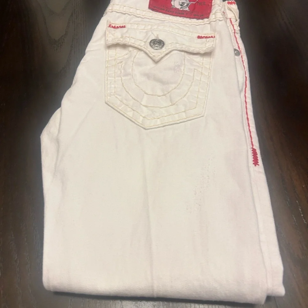 True Religion men Off-White Jeans